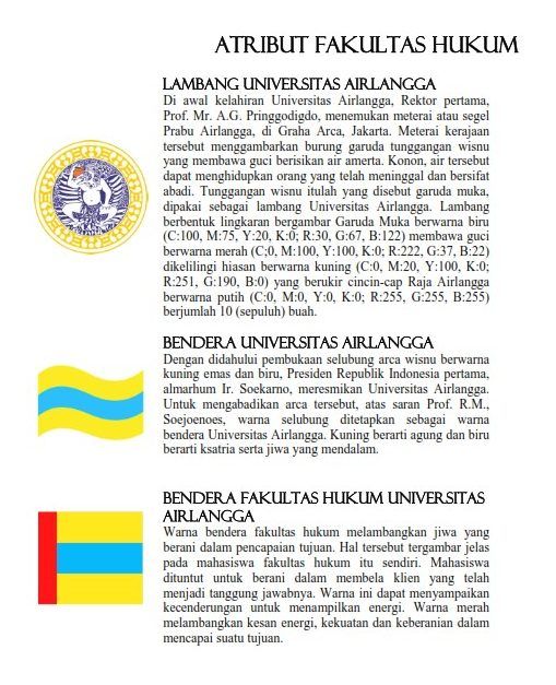 Atribut Fakultas Hukum